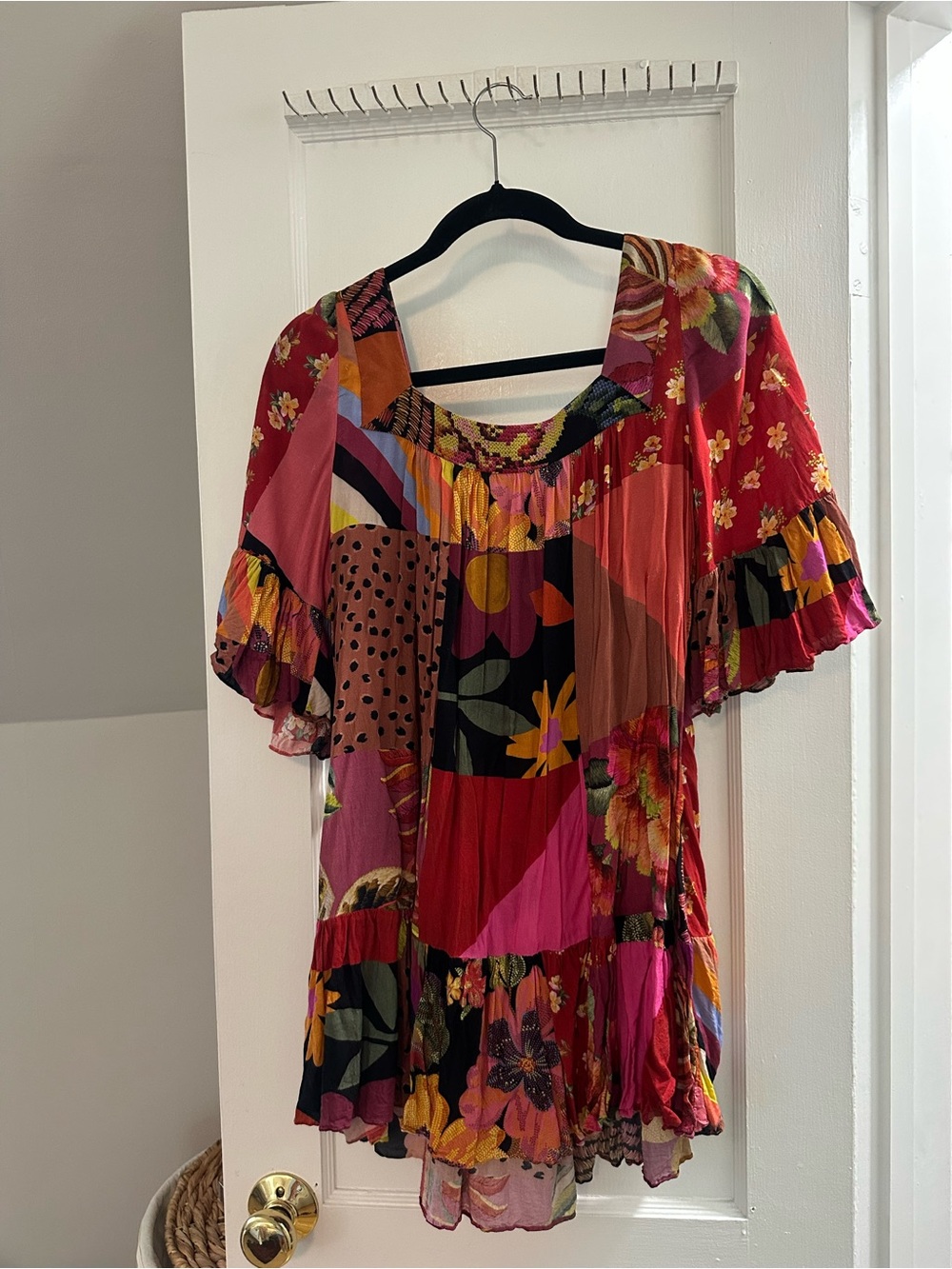 Colorful Patchwork Floral Tunic - Multicolor - Picture 5 of 6